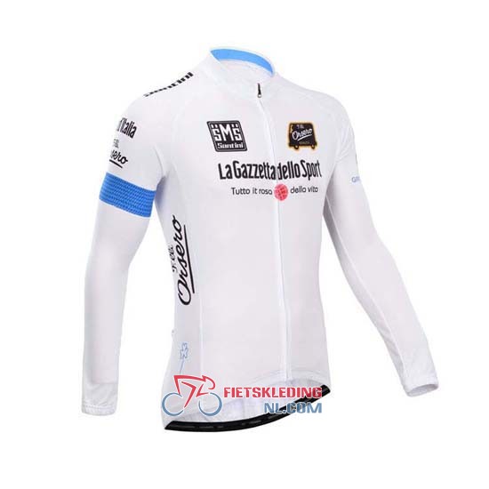Giro d'Italia Fietsshirt Met Lange Mouwen 2014 en Lange Koersbroek Wit