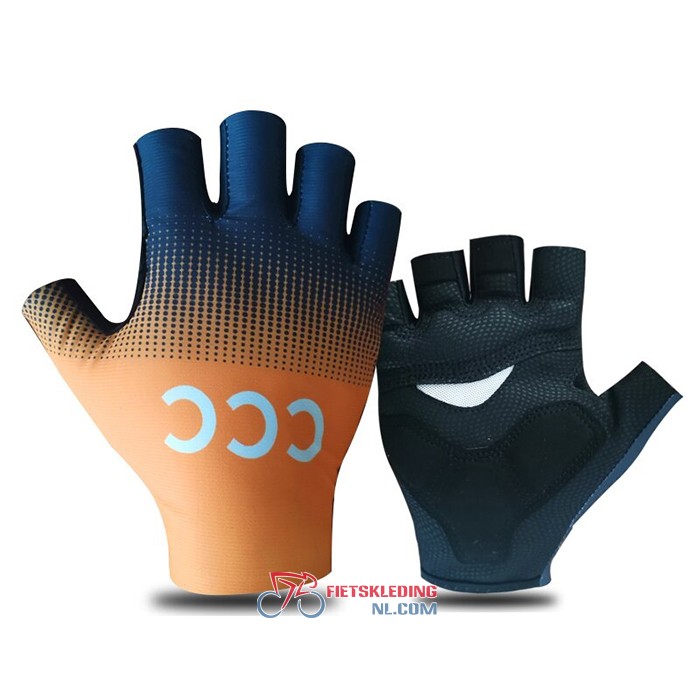 2021 CCC Team Korte Handschoenen Oranje Zwart