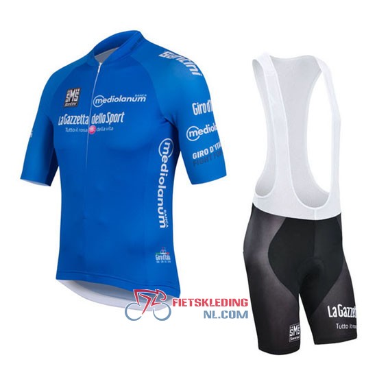 Giro d'Italia Fietsshirt Met Korte Mouwen 2016 en Korte Koersbroek Blauw
