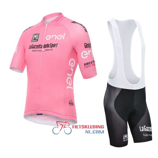 Giro d'Italia Fietsshirt Met Korte Mouwen 2016 en Korte Koersbroek Roze