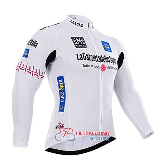 Giro d'Italia Fietsshirt Met Lange Mouwen 2015 en Lange Koersbroek Wit