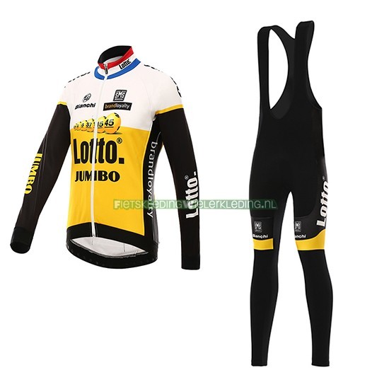 Lotto NL Jumbo Fiensshirt Met Korte Mouwen 2016 geel en zwart