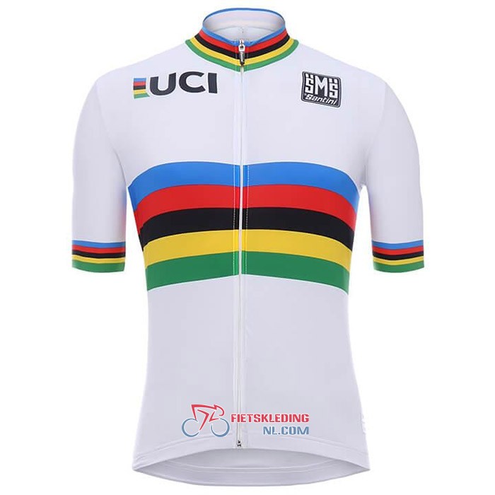 UCI Fietsshirt Met Korte Mouwen 2020 en Korte Koersbroek Wit Veelkleurig(1)