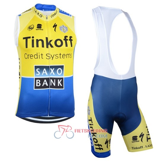 Windvest Tinkoff Saxo Bank Geel Blauw